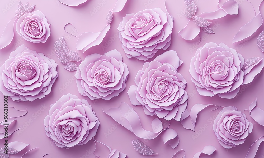 pink roses on a white background ai generative pink roses on a white background ai generative