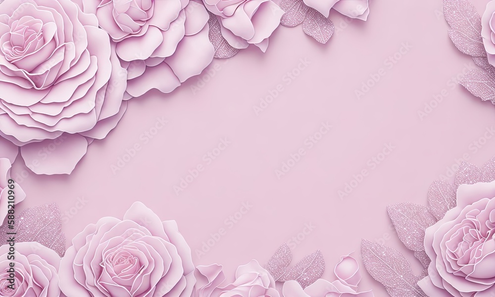 pink rose backgroundwallpaper ai generative