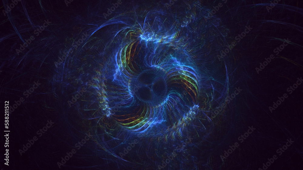 3D rendering abstract round light background 3D rendering abstract round light background