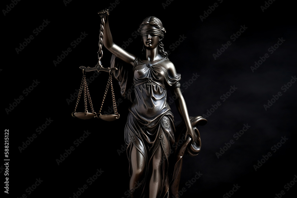 statue of Themis with justice scales statue of Themis with justice scales
