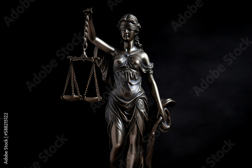 statue of Themis with justice scales