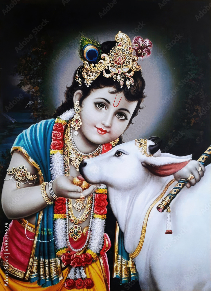 shri gopal krishna hinduism culture mythology illustration shri gopal krishna hinduism culture mythology illustration