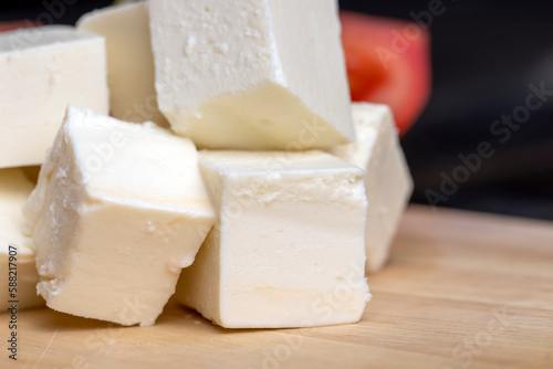 White cream cheese for making salads
