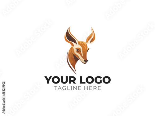 Fototapeta Naklejka Na Ścianę i Meble -  Deer Head Logo Vector for Elegant Branding