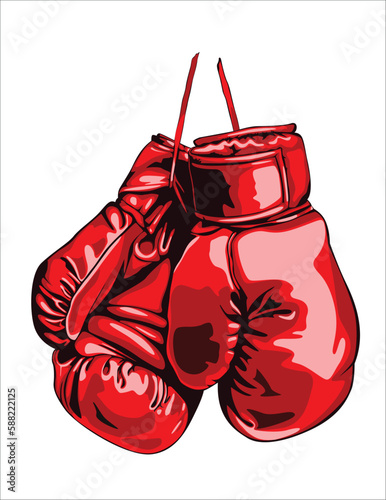 red boxing gloves