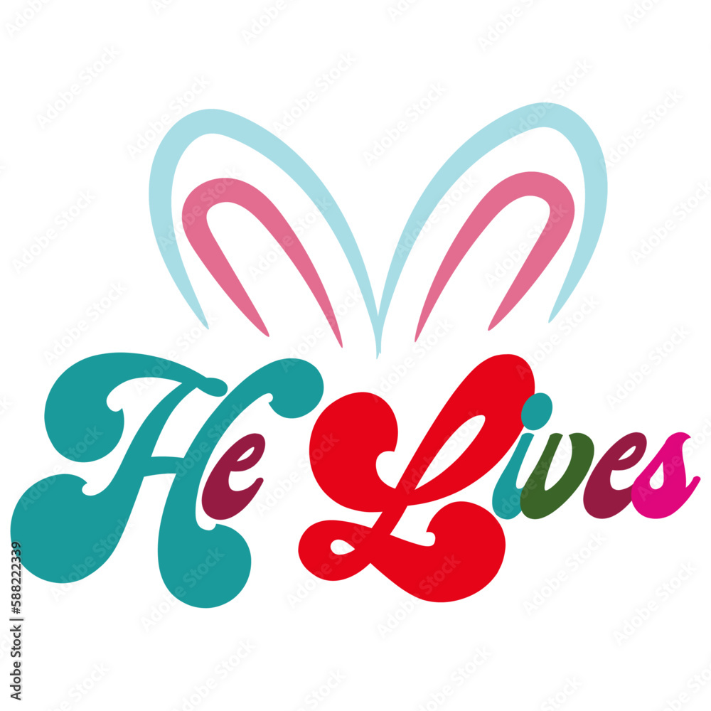 Retro Easter T-shirt Design, Vector Retro Easter T-shirt Design, Vector