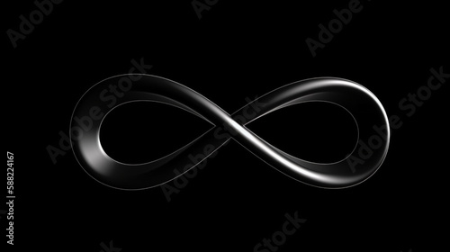 infinity symbol with smooth lines Generated AI