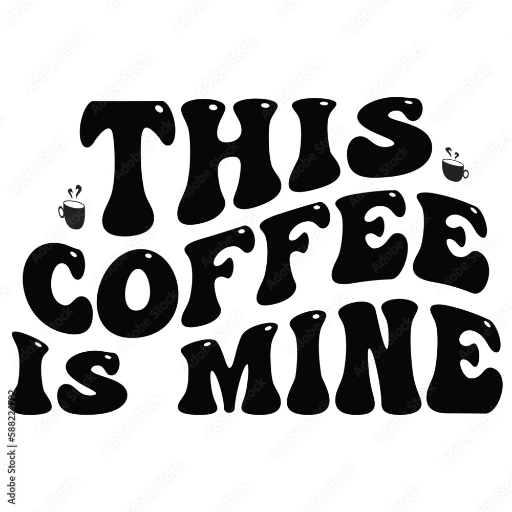 Retro coffee T-shirt Design, Vector Retro coffee T-shirt Design, Vector