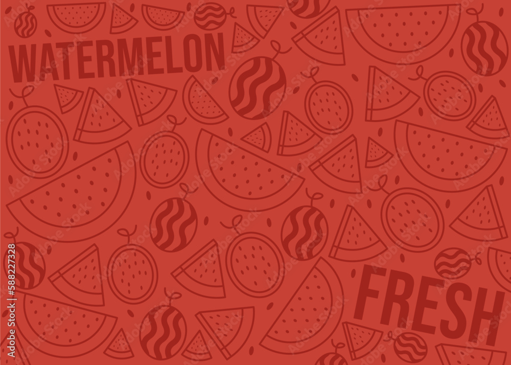 Watermelon pattern design Watermelon pattern design