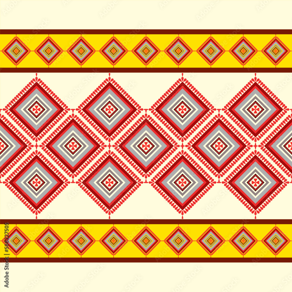 Abstract quadrilateral geometric pattern tribal ethnicity. orange red grey white
For wallpaper backgrounds fabric garments wraps batiks sarongs scarves and textiles.