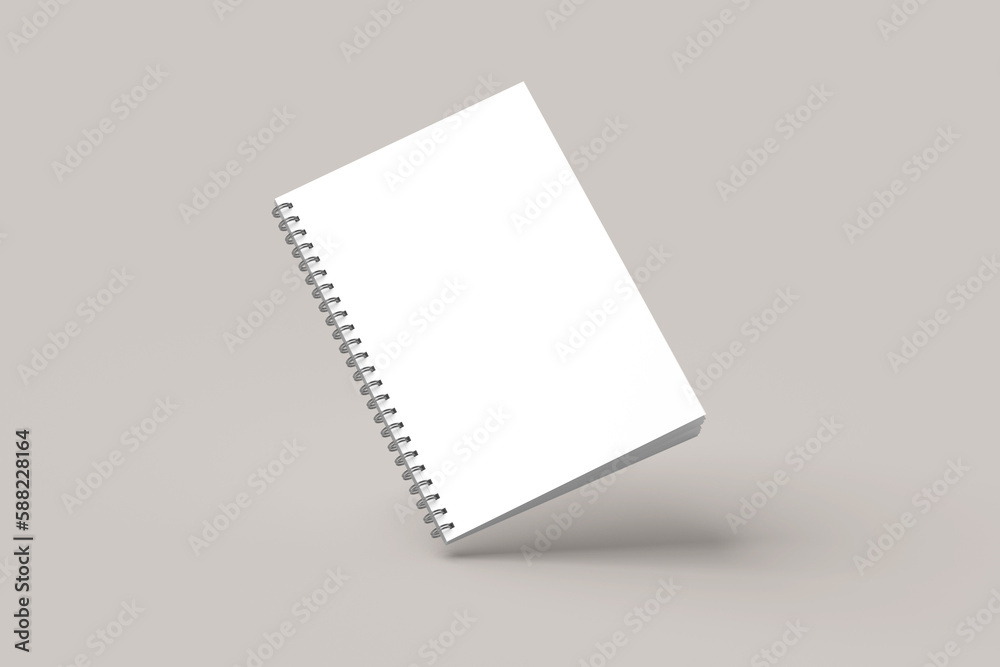 Spiral notebook blank mockup Spiral notebook blank mockup