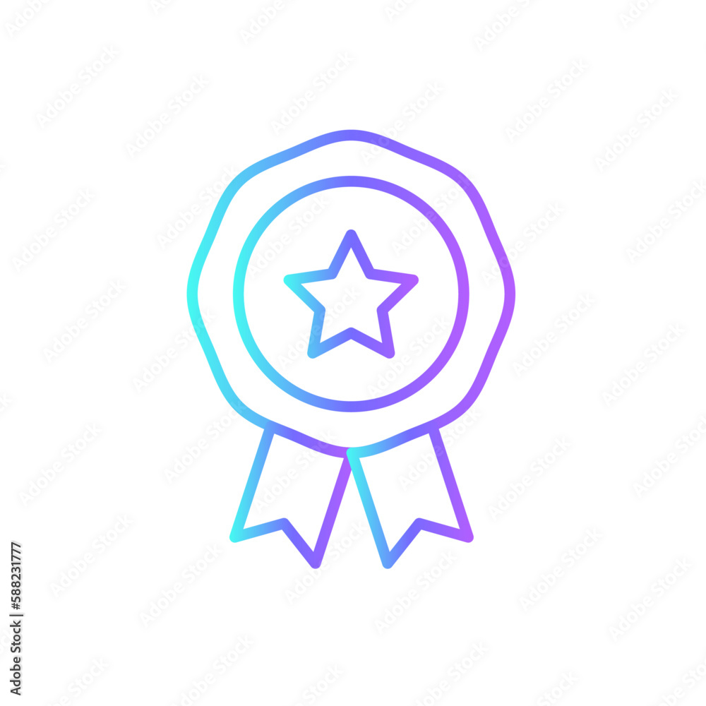 Achievement Teamwork and Management icon with blue duotone style. success, winner, award, goal, best, medal, reward. Vector illustration Achievement Teamwork and Management icon with blue duotone style. success, winner, award, goal, best, medal, reward. Vector illustration