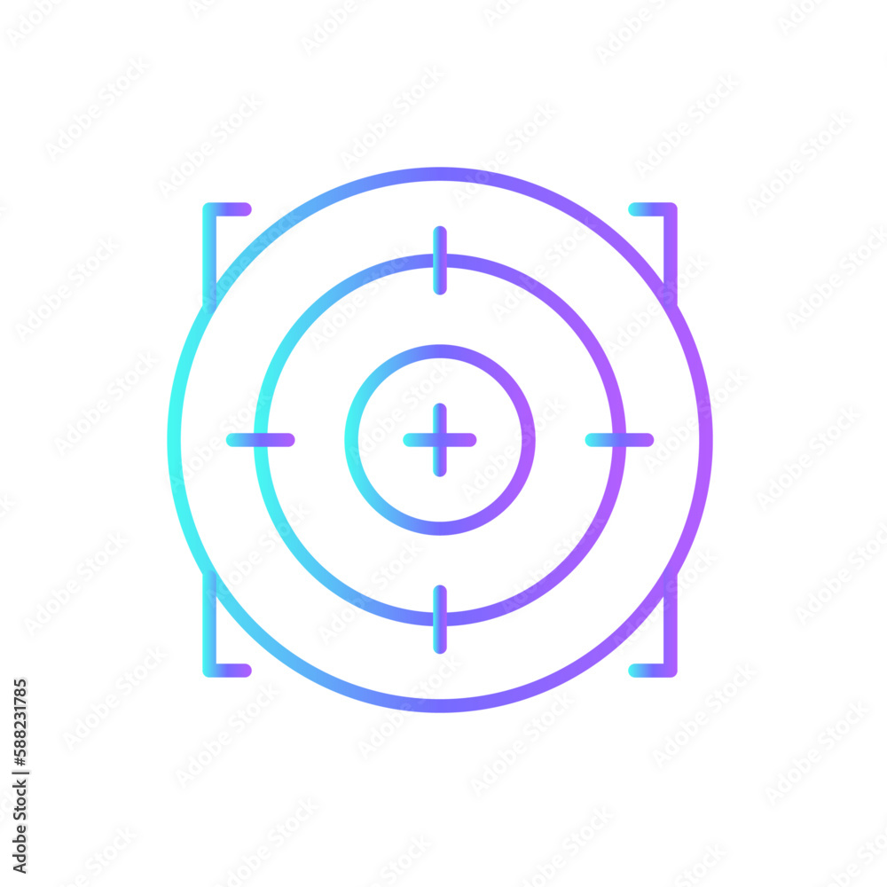 Target Teamwork and Management icon with blue duotone style. success, goal, strategy, concept, idea, solution, dartboard. Vector illustration Target Teamwork and Management icon with blue duotone style. success, goal, strategy, concept, idea, solution, dartboard. Vector illustration