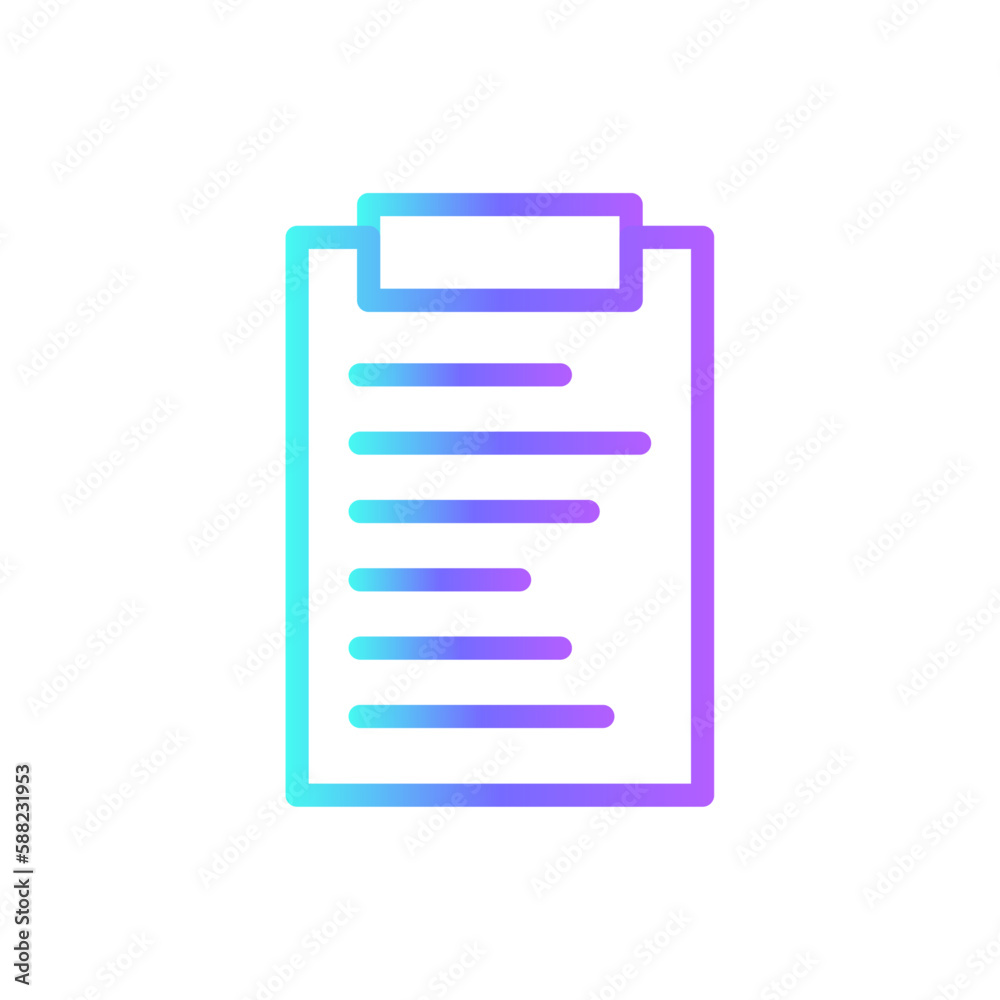 List Teamwork and Management icon with blue duotone style. document, checklist, report, form, note, paper, notebook. Vector illustration List Teamwork and Management icon with blue duotone style. document, checklist, report, form, note, paper, notebook. Vector illustration