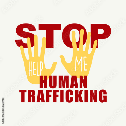 vector image on the topic of kidnapping and human trafficking, violence against women.