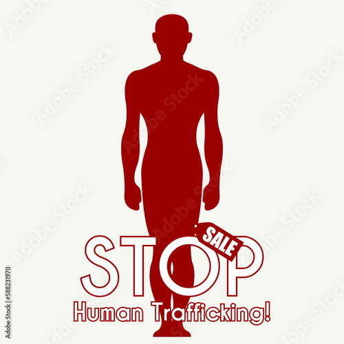 National Human Trafficking Awareness Day. Vector Illustration.
