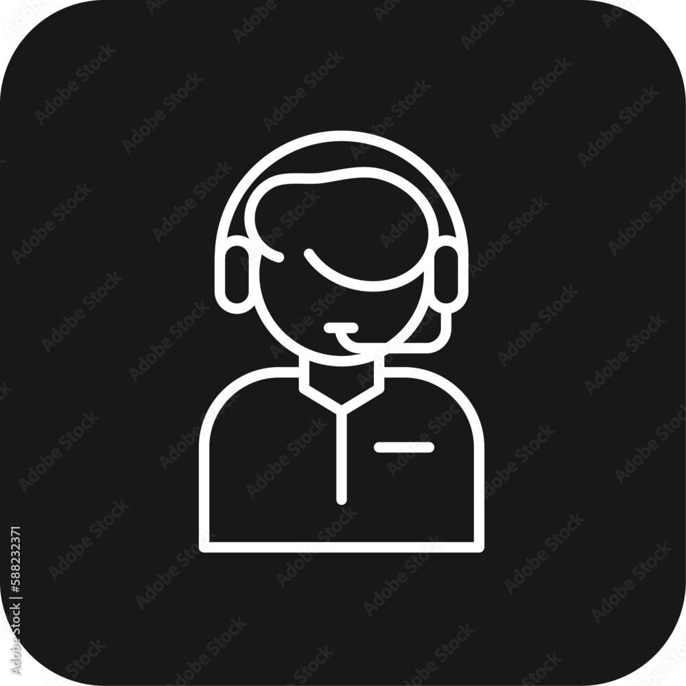 Support Teamwork and Management icon with black filled line style. help, service, call, contact, information, person, assistant. Vector illustration Support Teamwork and Management icon with black filled line style. help, service, call, contact, information, person, assistant. Vector illustration