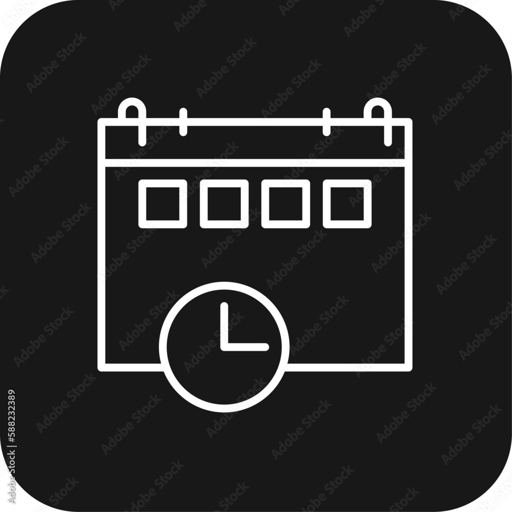 Schedule Teamwork and Management icon with black filled line style. time, calendar, date, reminder, plan, appointment, deadline. Vector illustration Schedule Teamwork and Management icon with black filled line style. time, calendar, date, reminder, plan, appointment, deadline. Vector illustration
