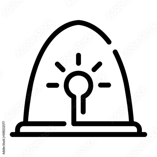 siren line icon