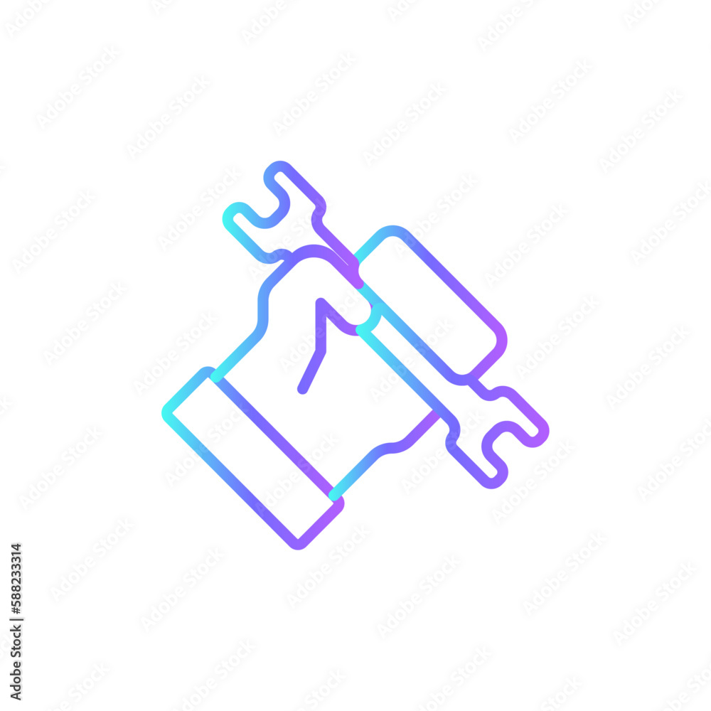 Work Business people icon with blue duotone style. job, person, set, success, strategy, career, training. Vector illustration Work Business people icon with blue duotone style. job, person, set, success, strategy, career, training. Vector illustration