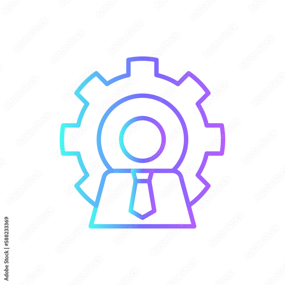 Leader Business people icon with blue duotone style. human, people, success, person, manager, businessman, leadership. Vector illustration Leader Business people icon with blue duotone style. human, people, success, person, manager, businessman, leadership. Vector illustration