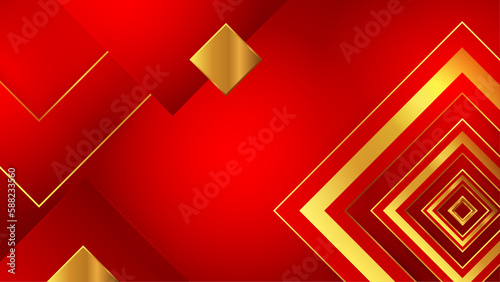 Free Download Dark red and gold abstract background luxury light golden line template premium design . Elegant shape paper element decoration illustration for cover magazine , poster , flyer , invitation - GFXLoad
