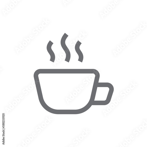 Coffebreak Business people icon with black outline style. cup, grinder, drink, beverage, machine, barista, coffee. Vector illustration