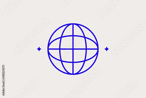 Geometric concept of global business vector illustration in a flat style for website  mobile app  banner  ui ux  web design  business  marketing  landing  infographics  mockup development  