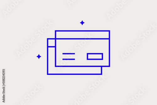 Geometric concept of credit card vector illustration in a flat style for website, mobile app, banner, ui ux, web design, business, marketing, landing, infographics, mockup,development	
