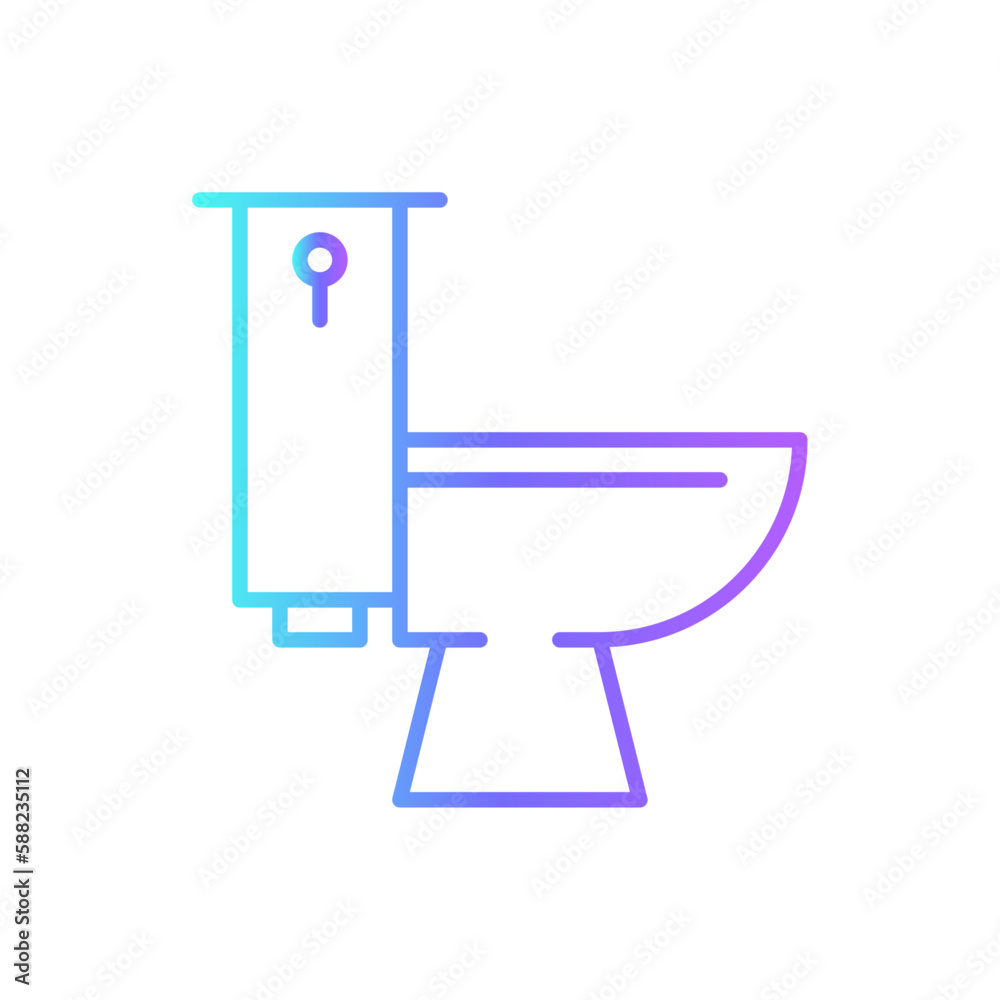 Toilet Real Estate icon with blue duotone style. wc, bathroom, restroom, washroom, room, sanitary, hygiene. Vector illustration Toilet Real Estate icon with blue duotone style. wc, bathroom, restroom, washroom, room, sanitary, hygiene. Vector illustration