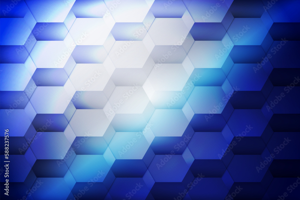 Abstract white and blue color background with hexagonal shape. Vector illustration. Abstract white and blue color background with hexagonal shape. Vector illustration.