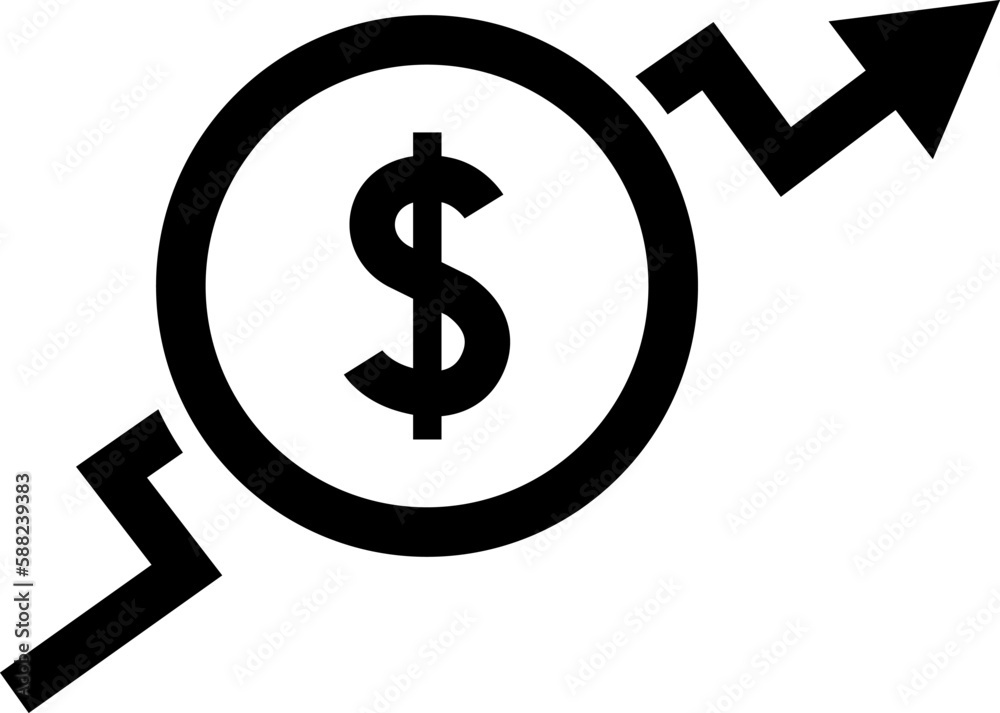 Cost reduction. Cost increase icon. Price reduced, discount icon. Financial vector illustration. Cost reduction. Cost increase icon. Price reduced, discount icon. Financial vector illustration.