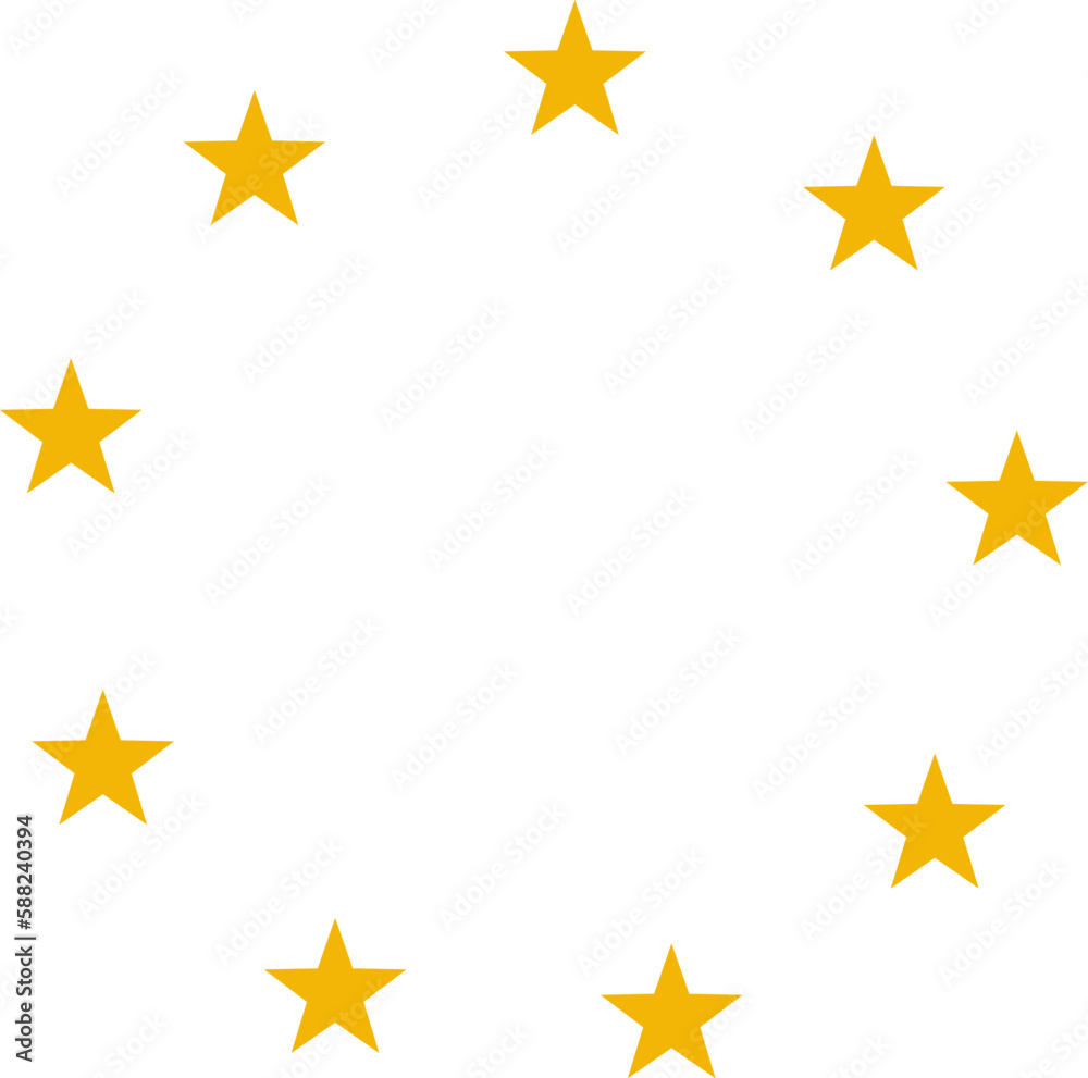 Stars of various sizes arranged in a circle. Round frame, border. Black star shape, simple symbol. Design element, ornament. Vector illustration. Stars of various sizes arranged in a circle. Round frame, border. Black star shape, simple symbol. Design element, ornament. Vector illustration.