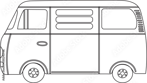 car childrens coloring book, vector on white background