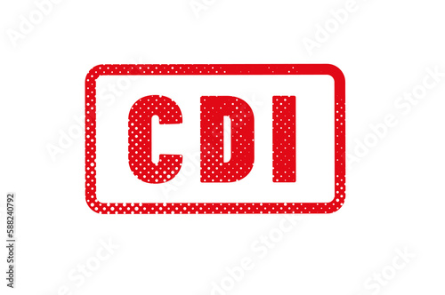 CDI - contrat à durée indéterminée photo