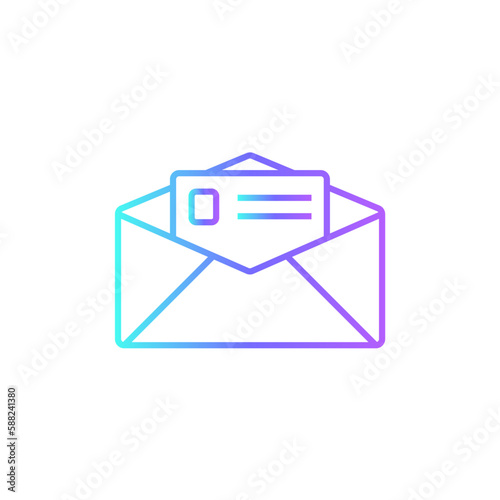 Email Marketing icon with blue duotone style. message, web, mail, address, internet, envelope, mobile. Vector illustration