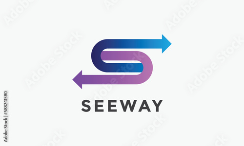 Free Download Letter S arrows concept design logotype alphabet font minimalist - GFXLoad
