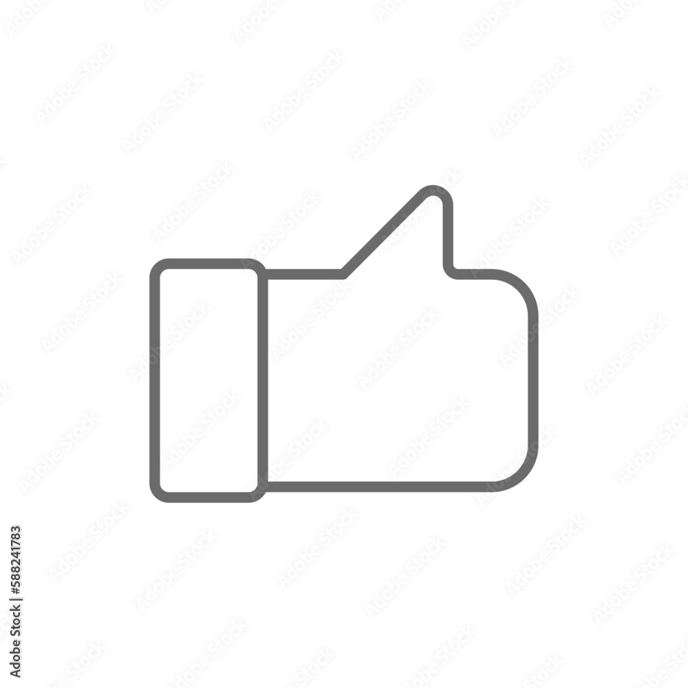 Like Marketing icon with black outline style. social, button, media, ok, heart, thumb, love. Vector illustration Like Marketing icon with black outline style. social, button, media, ok, heart, thumb, love. Vector illustration