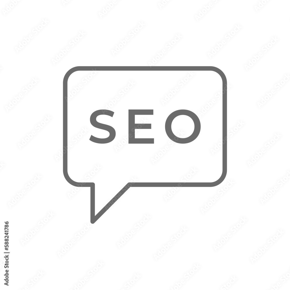 SEO Marketing icon with black outline style. media, optimization, social, internet, technology, online, management. Vector illustration SEO Marketing icon with black outline style. media, optimization, social, internet, technology, online, management. Vector illustration