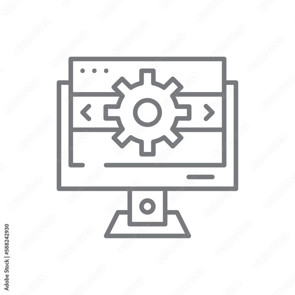 Page Optimization Marketing icon with black outline style. optimization, seo, page, network, engine, analytics, support. Vector illustration Page Optimization Marketing icon with black outline style. optimization, seo, page, network, engine, analytics, support. Vector illustration