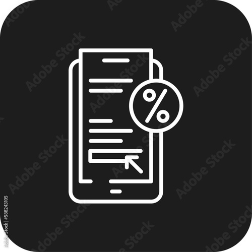 Pay per Click Marketing icon with black filled line style. online, internet, technology, media, money, management, mobile. Vector illustration
