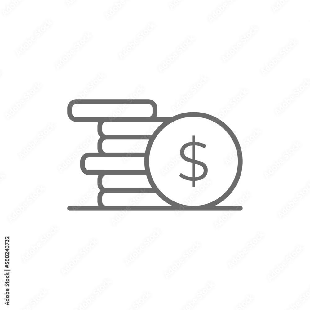 Finance Data analysis icon with black outline style. money, payment, dollar, financial, savings, deposit, stock. Vector illustration Finance Data analysis icon with black outline style. money, payment, dollar, financial, savings, deposit, stock. Vector illustration