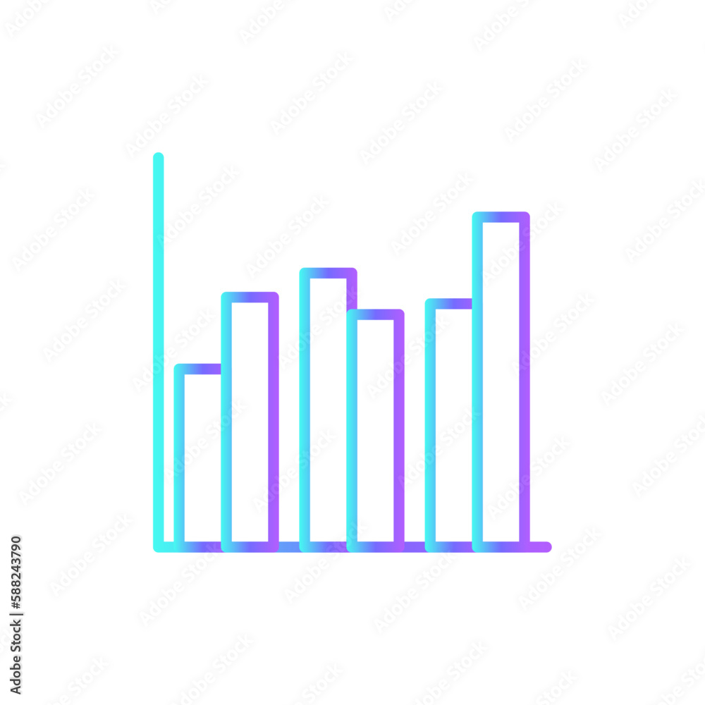 Diagram Data analysis icon with blue duotone style. chart, graph, finance, growth, data, concept, graphic. Vector illustration Diagram Data analysis icon with blue duotone style. chart, graph, finance, growth, data, concept, graphic. Vector illustration