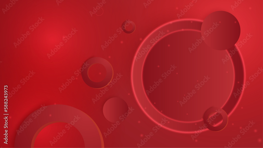 Abstract red background with wave. Vector illustration. Clip-art