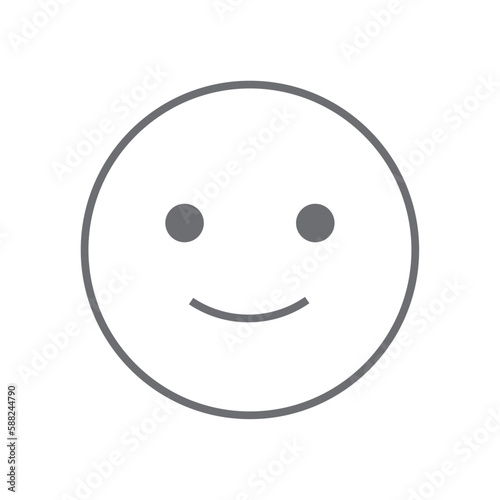 Smile Feedback icon with black outline style. happy, emoticon, emoji, emotion, smiley, positive, cheerful. Vector illustration