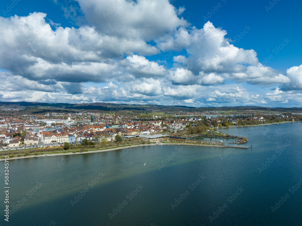 Blick über die Stadt Radolfzell am Bodensee