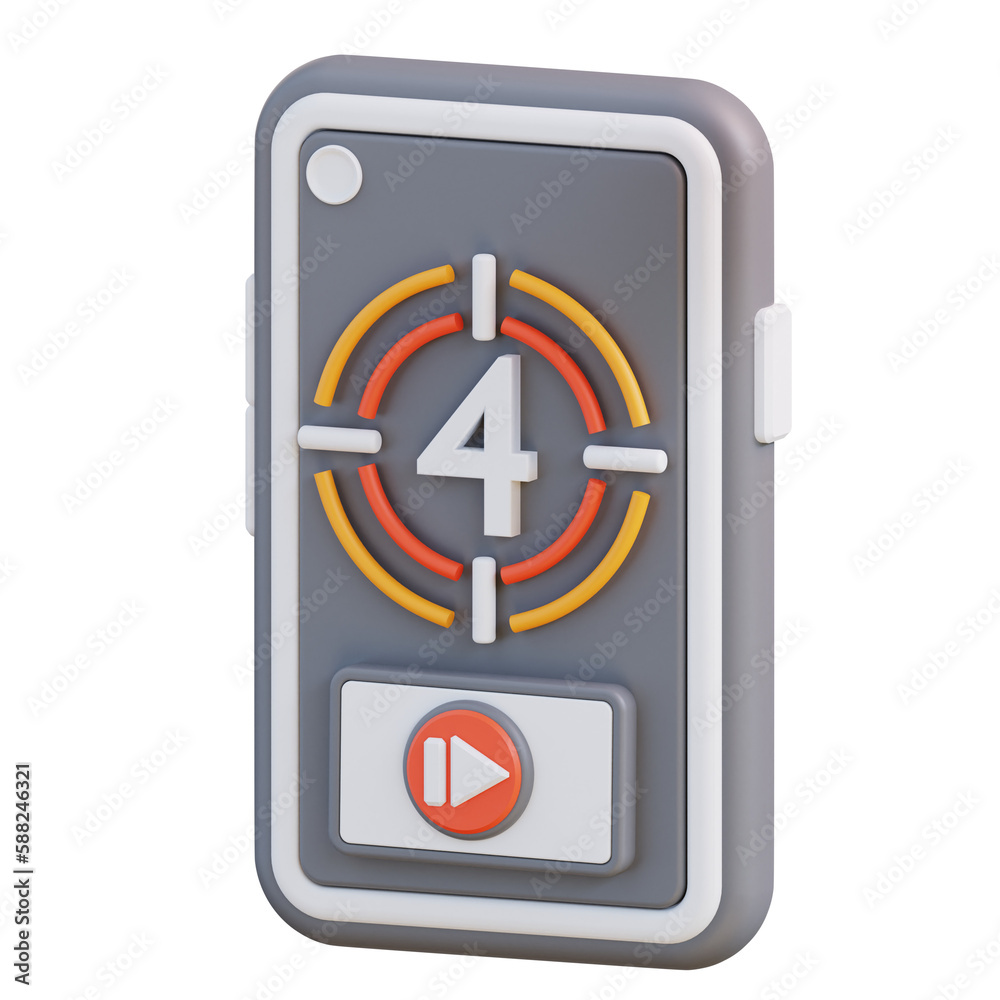 3d illustration video play countdown 3d illustration video play countdown