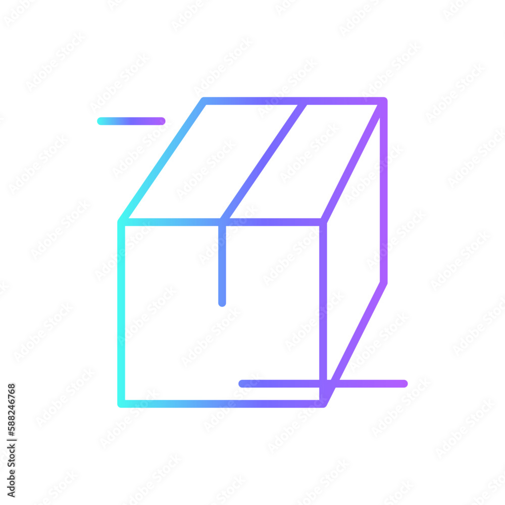 Package E-Commers icon with blue duotone style. box, shipping, packaging, pack, carton, parcel, merchandise. Vector illustration Package E-Commers icon with blue duotone style. box, shipping, packaging, pack, carton, parcel, merchandise. Vector illustration