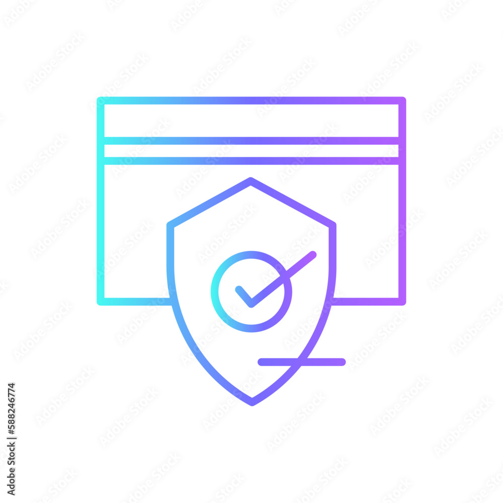 Secure E-Commers icon with blue duotone style. protection, security, safety, lock, password, guard, access. Vector illustration Secure E-Commers icon with blue duotone style. protection, security, safety, lock, password, guard, access. Vector illustration