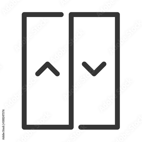 Pixel perfect, editable stroke, up scalable, line, vector bloop icon.